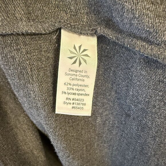 Athleta Charcoal Thumbhes Long Sleeve Soft Cozy Carma Hoodie Dress Size Small - Picture 4 of 9